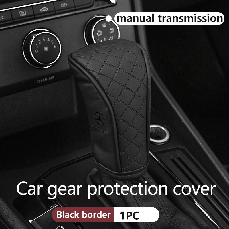 AABIA1 Car Styling Shift Handle Cover Leather Non-slip Automatic Gear Sheath Accessories For Benz CITAN VITO SPRINTER CLS SLK Sport ML