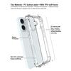 IMAK For iPhone 16 Clear Case Airbag Corners TPU Frame PC Back Cover