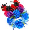 Bright Artificial Marigold Flower Headband Vivid Faux Marigold Floral Headpiece  Holiday Gathering