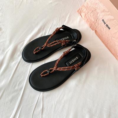 Туфли с узлом на пальце ноги, елочка, повседневные, на липучке, крутые тапочки, женская обувь