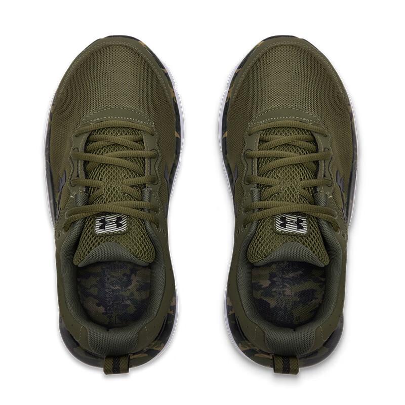 Under Armour Charged Assert 10 Marine OD Green Camo Unisex Sneakers Black 3027036-300