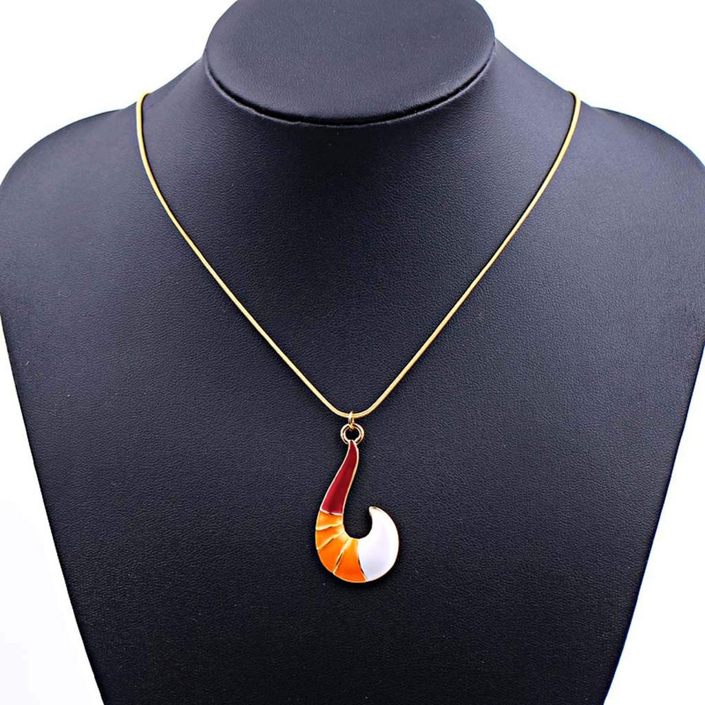 Золотое ожерелье рыболовный крючок милой формы кошачий хвост с колокольчиком женские ожерелья