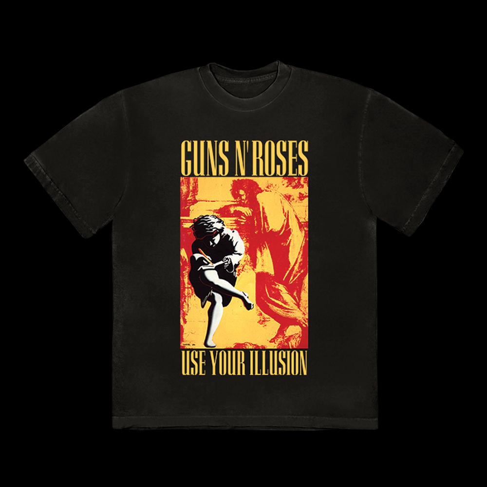 Tour Guns N Roses Band TShirt Cotton Graphic Tee Unisex Women Summer Streetwear