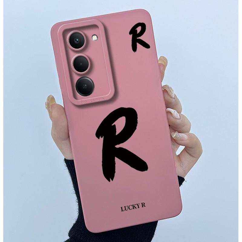 For Xiaomi Redmi 15 5G Cover Case Cute Initial Letters Couple Silicone Soft Matte Phone Bumper for REDMI15 5G Shockproof Casing