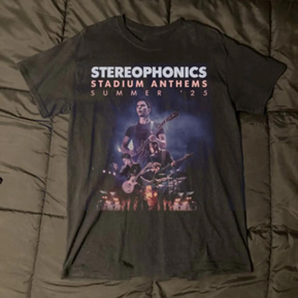 Футболка Stereophonics Горячий Новый Весенний Тур 2025 Футболка Все Размеры Винтажная Стильная Мода Немного