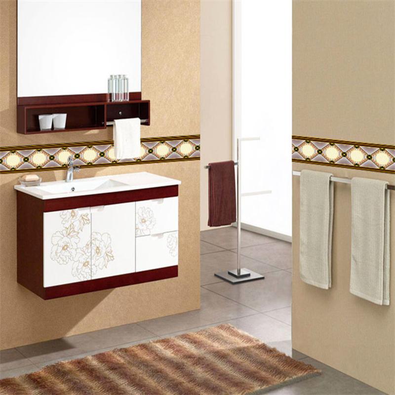 3D обои бордюры ПВХ самоклеящиеся водонепроницаемые наклейки на стену гостиная ванная комната линия талии 3D домашний декор бордюр