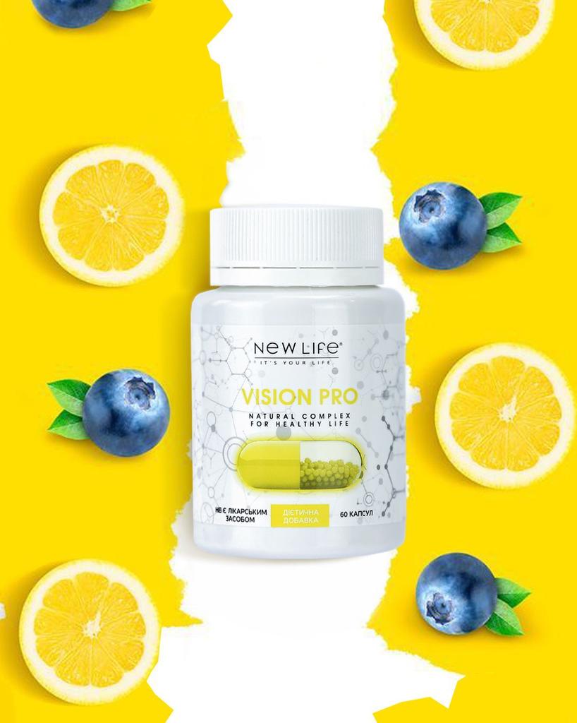 Vision Pro с Лютеином New Life Добавка Диетическая (Здоровье Глаз, Поддержка Зрения)