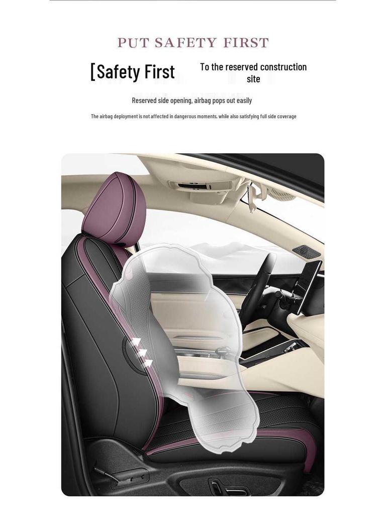 Breathable, full-coverage car seat cover for BYD Qin L, suitable for all seasons. Qin L D-MI cushion.