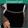 Cd Shape Rhinestone Waist Chain Metal Accessories Dress Waist Chain Decoration