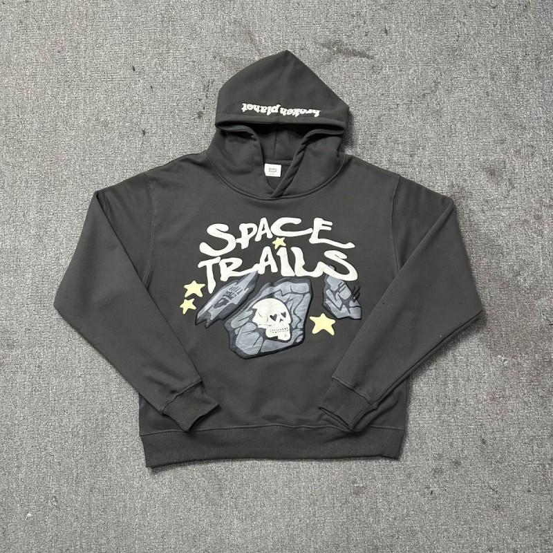 Сет Худи Broken Planet Streetwear С 3D Объемным Принтом Свободный Крой Хлопковая Толстовка Мужская