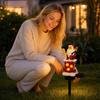 Уличный светильник с колпаком Дизайн Санты - Наземный колышек из смолы Декоративный садовый светильник для дорожек и патио