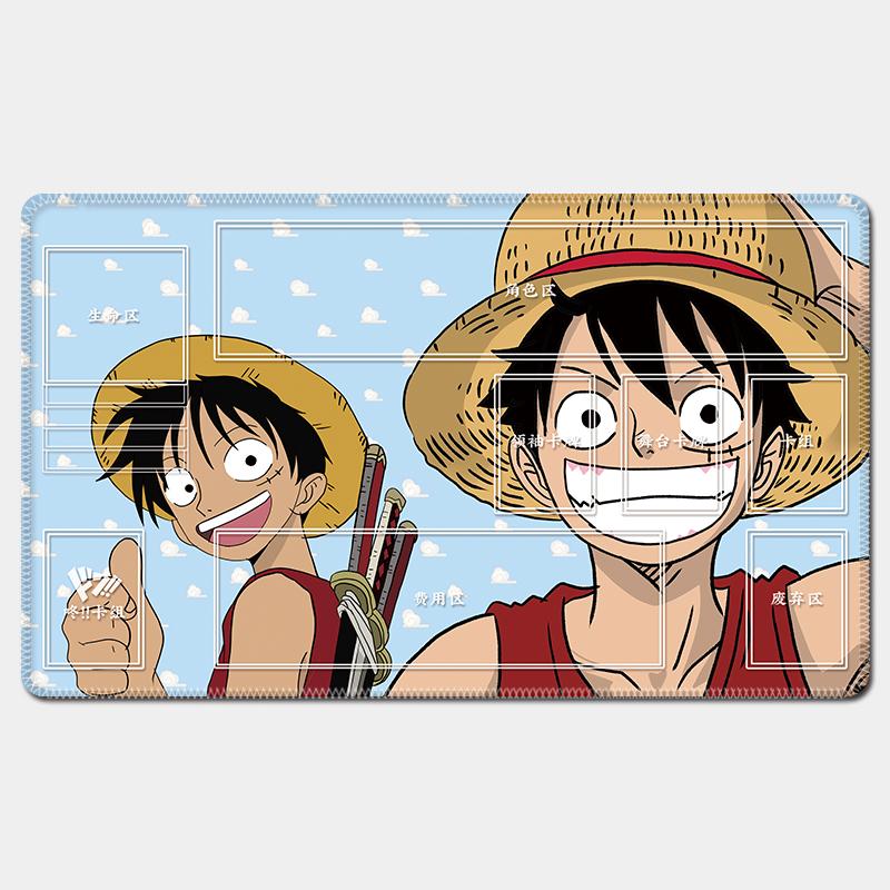 One Piece Luffy Card Battle Table Mat Opcg Zoro Robin Ace Single Player Board Game Card Battle Mat Anime Gift