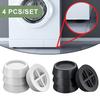 4PCS Rubber Anti Vibration Pads Washing Machine Support Furniture Feet Legs Universal Mat Dampers Stand Home Slipstop Silent Pad