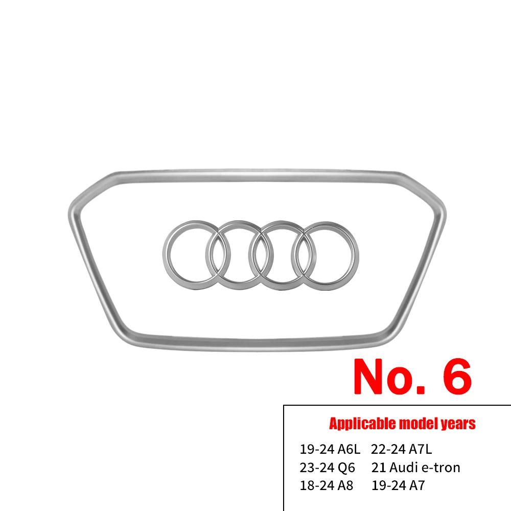 Car Styling Steering Wheel Center Logo Cover Replacement Trim Accessories For new Sline TT A3 A5 A7 Q3 Q5 Q7 Q8 A4L A6L A8L Q5L