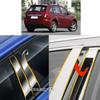 Автомобильная накладка на стойку кузова из ТПУ/глянцевое зеркало для LIFAN X60 2011 2012 2013 2014 2015 Накладка на дверь Накладка на окно Наклейка 6 шт.