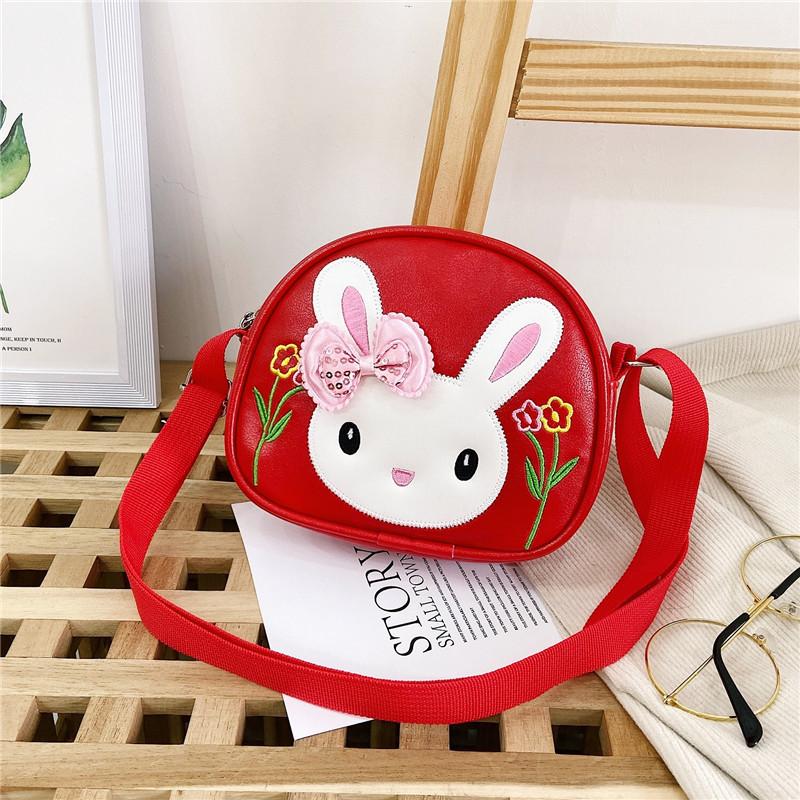 Rabbit Mouse And Shoulder Bag Adjustable Shoulder Strap Childrens Zipper Design