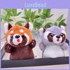 Endearing Small Raccoon Plush Toy Keychain Super Soft And Lovable Decor Animal