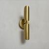 Wall Lights 2 Arm Shade Brushed Brass Modern Wall Sconce Lamp Mid Century Wall Light Fixture