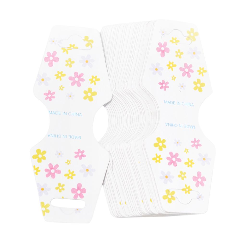 50 шт. бумажная заколка для волос, заколка для ювелирных изделий, упаковка для карточек для демонстрации ювелирных изделий