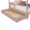 Bed Drawer 80 X 160 with Slatted Base BUDDY - Pastel Pink