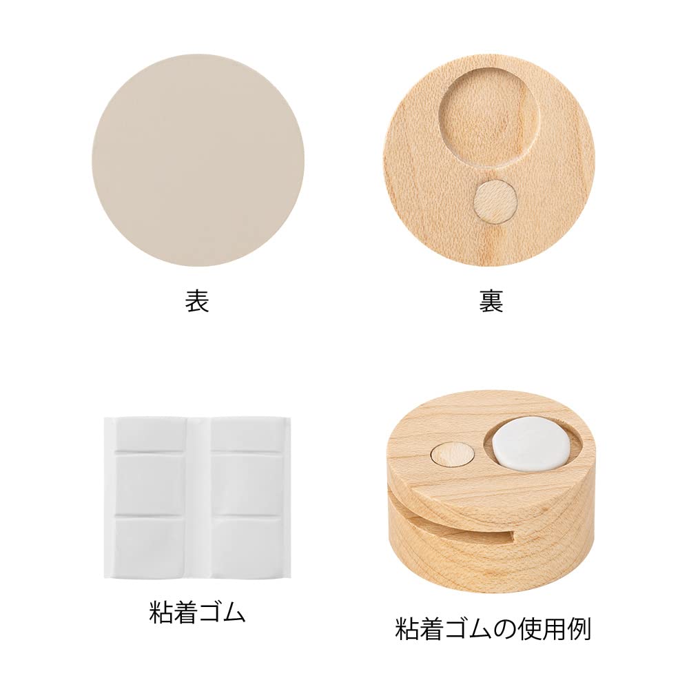 DESIGNPHIL MIDORI Деревянные прищепки для фотографий, серые | Стильная клипса для домашнего декора