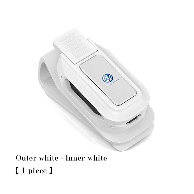 Car Visor Glasses Clip For Volkswagen VW GOLF 3 4 5 7 8 mk6 mk8 Tiguan Beetle Passat Polo Sunglasses Holder Storage Accessories zj1