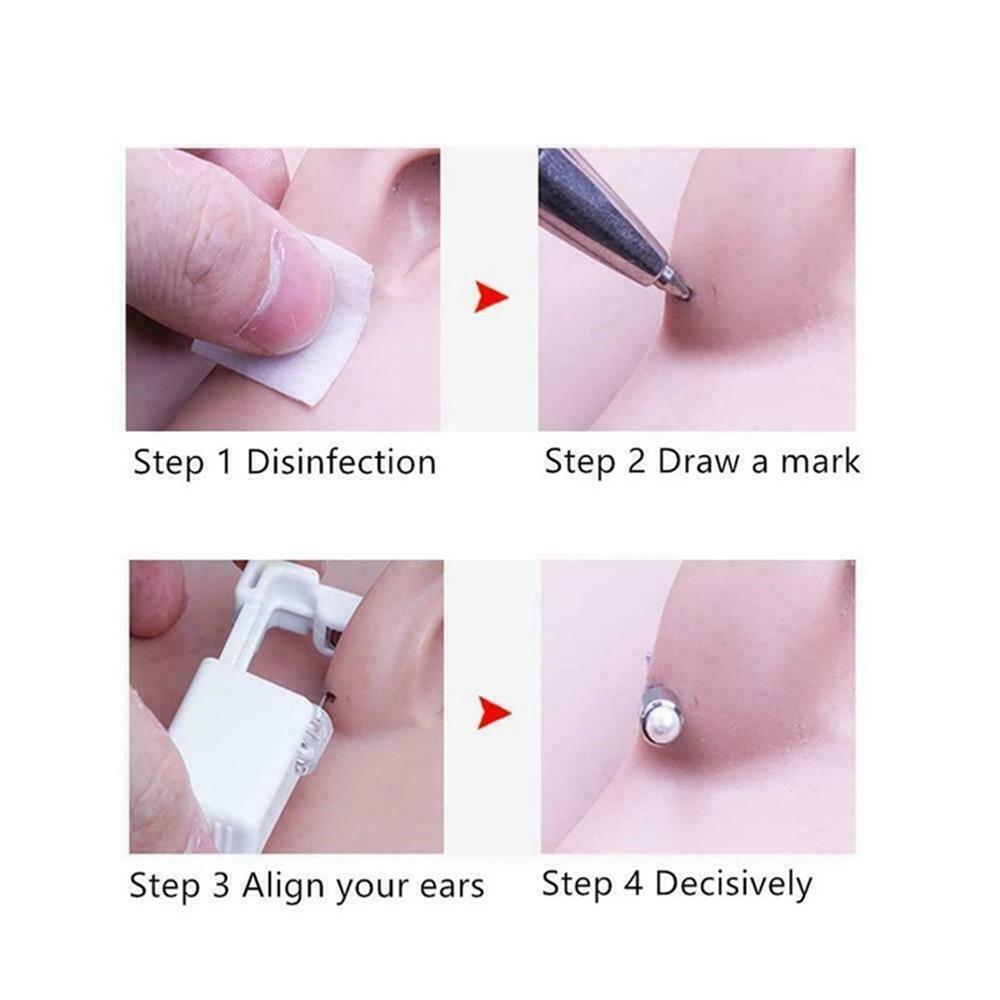 Jewelry Wear Earring Ear Stud Bezel Party Wearing Ear Device Ear Nail Tool Nose Ear Piercing Tool