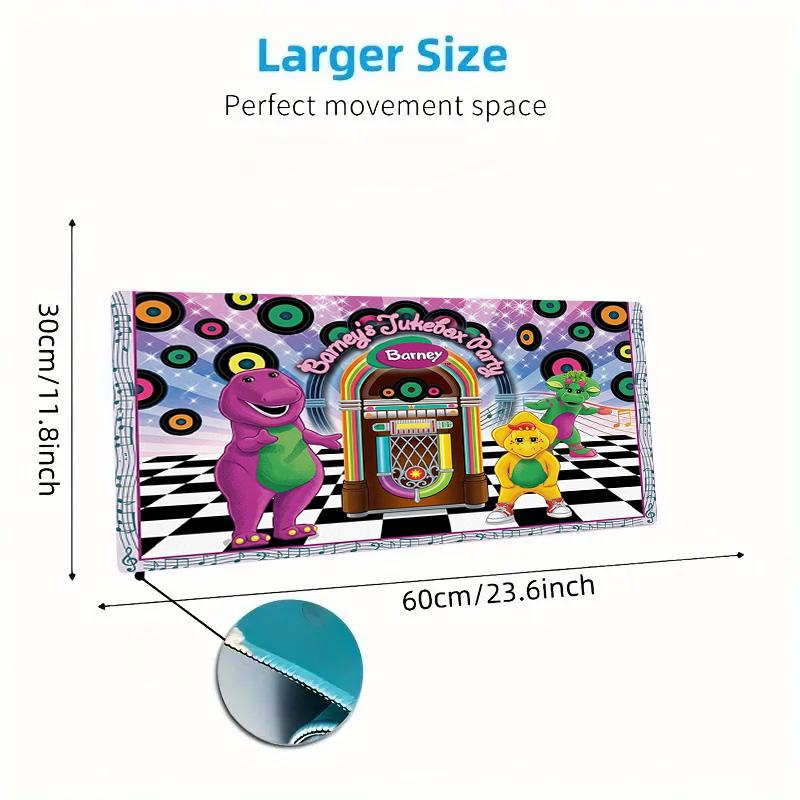 Barney Cartoon Color Mouse Pad Large Gaming Table Cushion Non-slip Laptop Tablet Big Mousepad XXL Mat Mini PC Playmat With Lock edge