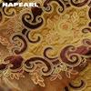 1PC NAPEARL European Luxury Brown Embroidered Blackout Curtains and Sheer Curtains  for Living Room Bedroom Home Decor