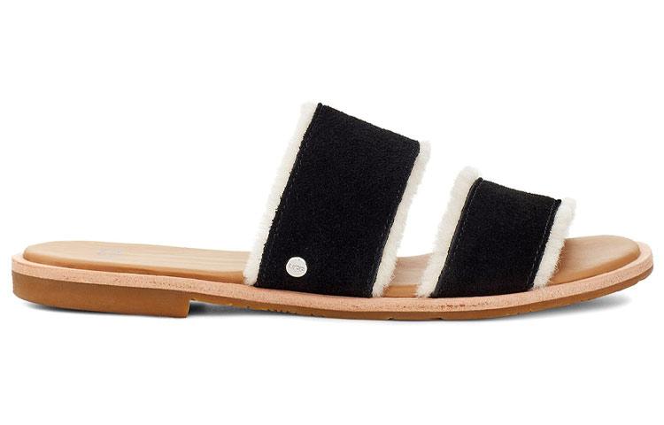 UGG Женские шлепанцы с резиновой подошвой Черные 1110984-BLK