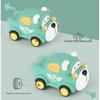 Children's Inertia Toy: Soft Rubber Dinosaur Car - Chewable, Fall-Resistant, Vinyl Animal Design