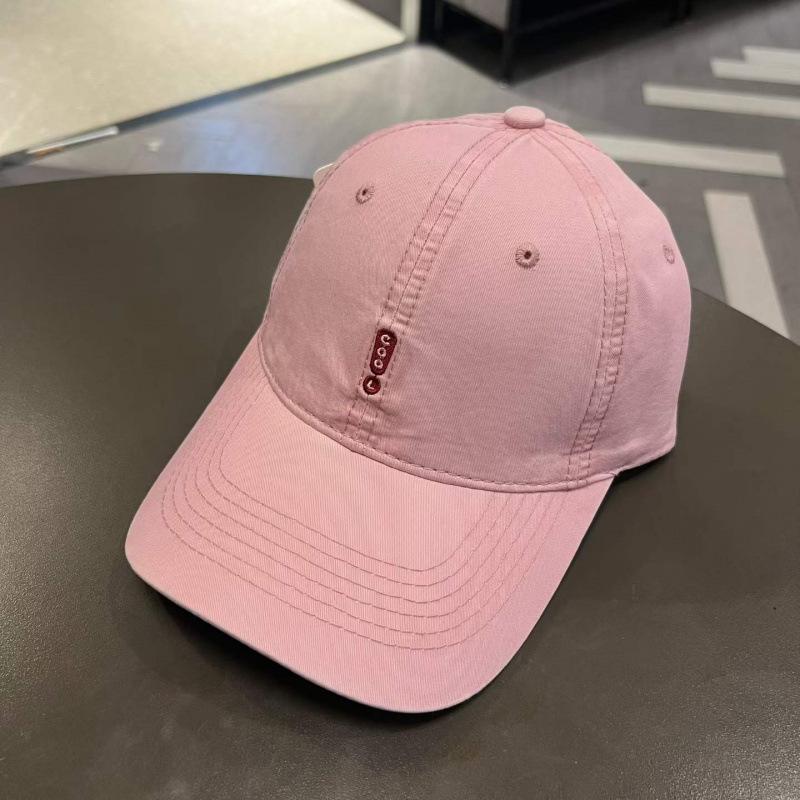 Letter Embroidered Baseball Cap Women'S Summer Hat Big Head Circumference Sunshade Cap Trendy Face Small Hat