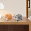 Миниатюрная фигурка котенка из ПВХ, имитация кошки, статуэтка, скульптура, развивающая игрушка-животное, украшение для рабочего стола, подарок для любителей кошек.