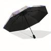 1pc Cute Cat with Crown Illustration Umbrella with Plastic Handle,Suitable for All Seasons Home Travel Outdoor UmbrellaSanlio045