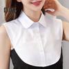 Women Fake Collar Lapel Side Strap Single Breasted Solid Color Detachable Collar Casual Style False Collar Accessory
