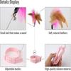 Cat Feather Collar Toys,interactive Cat Toy,funny Cat Stick With Bell & Feathers For Cat Play Exercise