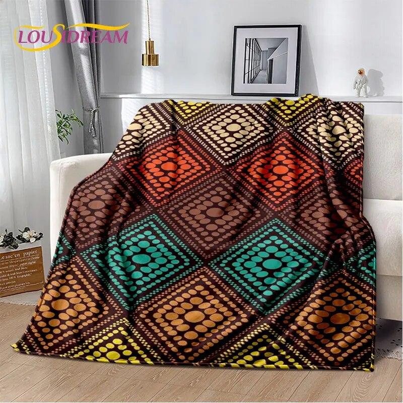 Nordic Bohemia Persia Series Soft Plush Blanket,Flannel Blanket Throw Blanket for Living Room Bedroom Bed Sofa Picnic Leisure