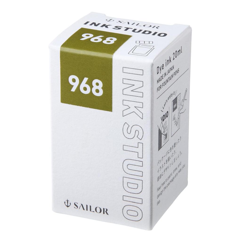 Sailor Fountain Pen Bottled INK 968 Ink, STUDIO, Dye-based, Brown, 20ml, 13-1300-968
