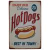 Hot Dogs Burgers Pizza Metal Signs Vintage Posters Kitchen Wall Decoration Tin Sign Bar Home Decor Metal Plaques Art Painting