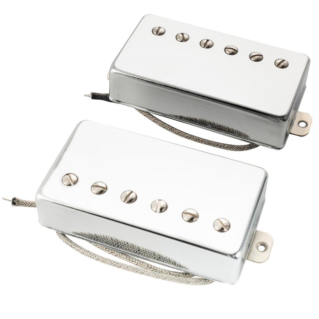 Musiclily Pro Alnico 5 LP-PAF Guitar Humbucker Pickups, Neck/Bridge 7.8K/8.8K Set for Les Paul Electric Guitars, Chrome