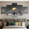 Holy Land Calligraphy Faith Poster, Architectural Landscape, Modern Art, Bedroom, Living Room, Kitchen,Wall Decor,No Frame