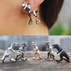 1 Pc Punk Cool Dinosaur T-rex Earring Tyrannosaurus Rex Cute Dragon Ear Stud