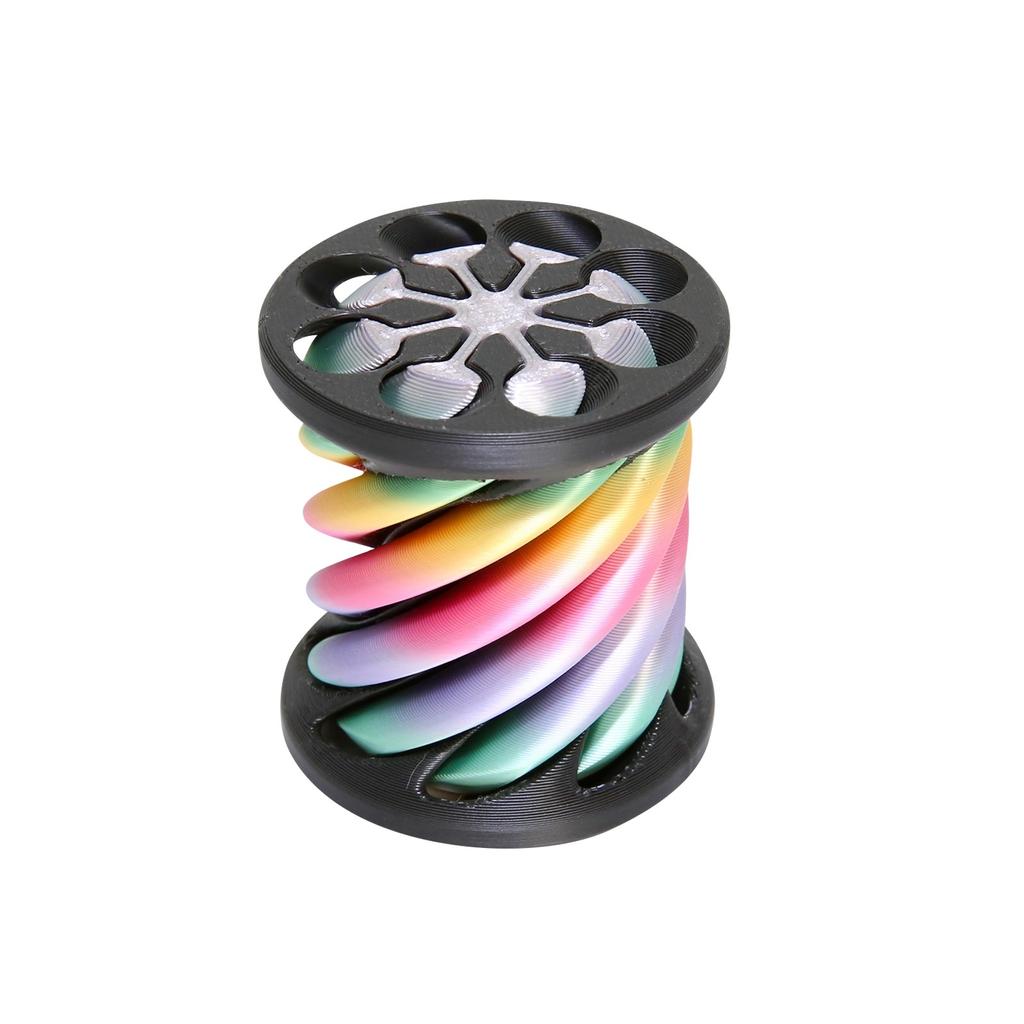 3d Printed Decompression Toy Spinning Spiral Penetrating Sculpture For Stress And Anxiety Relief