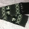 Couple Wool Warm Deer Knitted Scarf Christmas Snowflake Deer Scarf Double-sided Fashion Scarf