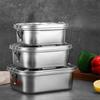 304 Stainless Steel Camping Lunch Box Compartmental Food Storage Box Portable Picnic Box  School