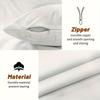 Wildflower Pillowcases 4Pcs, Modern Polyester Design, Zippered Machine Washable For Sofa Decor And Spring Party Decoration