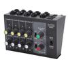 VGEBY Audio Mixer, 8-Channel Mono/Stereo Input Sound Mixing Console with Low Noise, US Plug, 110-240V, Black