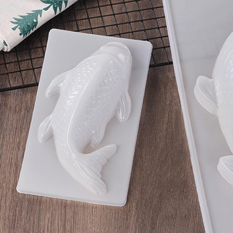 Форма для рыбы 3D Koi Fish Shape Пластиковая форма для торта, шоколадного желе, мыла своими руками, сахарная форма для выпечки