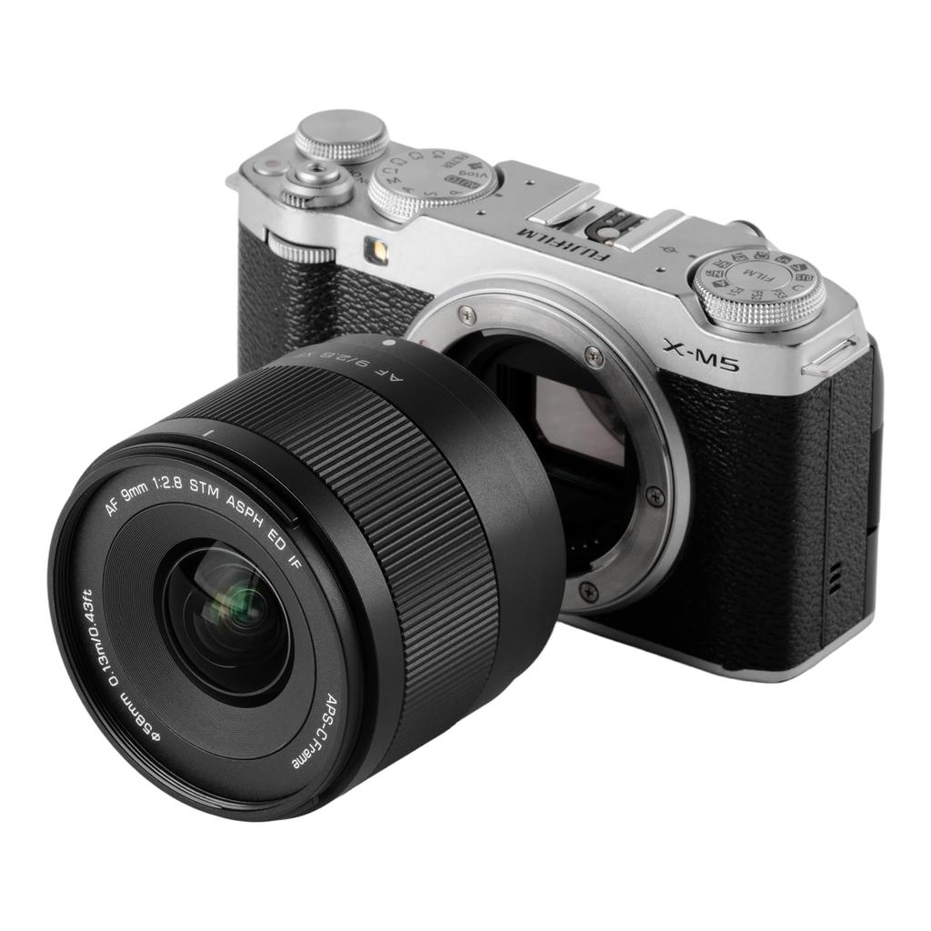 VILTROX AF 9mm XF AIR lens for Fujifilm Compatible with Fujifilm mirrorless cameras such as F2.8 ultra-wide-angle X-mount. X-T5, X-T50, X-S20, X-M5,