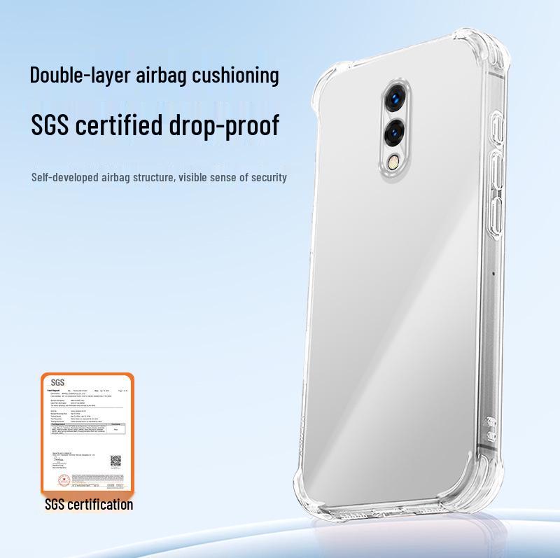 Прозрачный чехол для OnePlus 7/7T/7Pro/7T Pro с углами-подушками и защитой от падений - Премиальное ощущение ТПУ